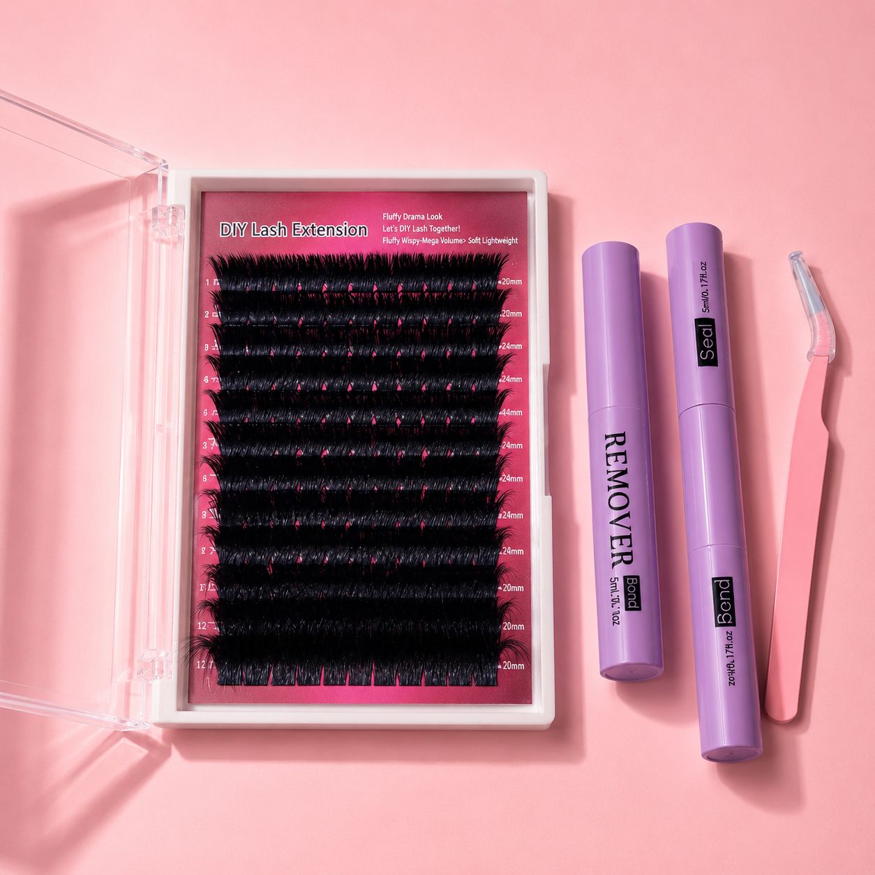 EXTRAAA DD curl cluster lash kit